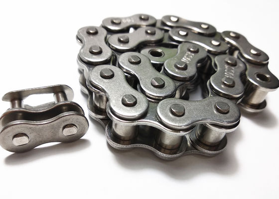 40-1 / 08A-1 Stainless Steel Transmission Roller Chain 12.7mm Pitch OEM Logo