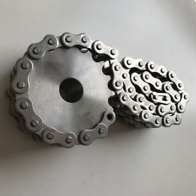 Double Row Chain D12B17T Stainless Steel Sprockets European Standard