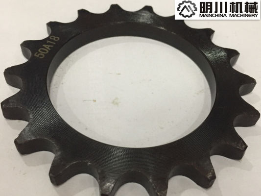 ASA Roller Chain Wheel And Sprockets 45C Steel Material Custom Inner Bore