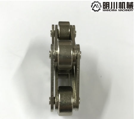 Nickel Plated Double Pitch Roller Chain Straight Plate With High Tensile Strength