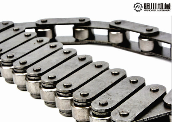 Double Pitch Carbon Steel Transmission Roller Chain C2060 With A1 Attachment