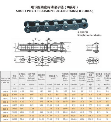 Industrial Stainless Steel Chain , Short Pitch Precision Roller Chain