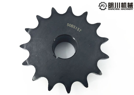 Forged Black Stainless Steel 50BS15T Link Chain Sprocket Strong Processing Capacity