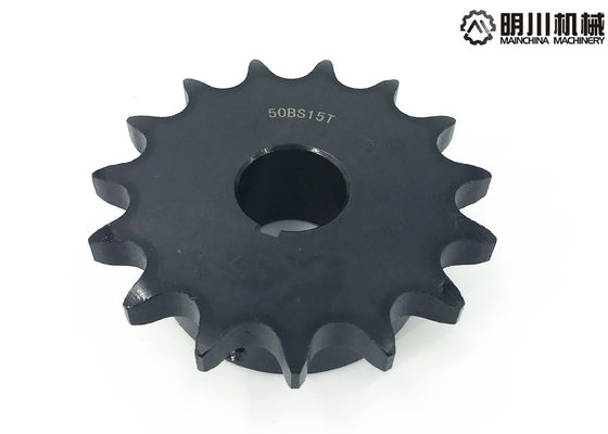 Forged Black Stainless Steel 50BS15T Link Chain Sprocket Strong Processing Capacity