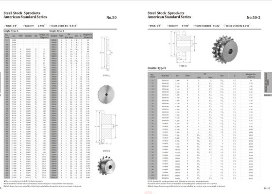 Rust Resist Surface Finished Bore Sprockets 45C Material With Super Processing Capacity