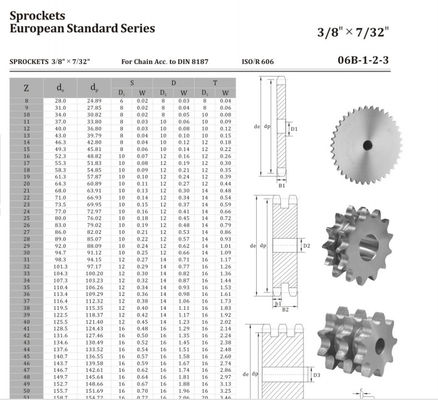 DIN Standard Double Pitch Roller Chain Sprocket , Stainless Steel Sprockets With Special Bore