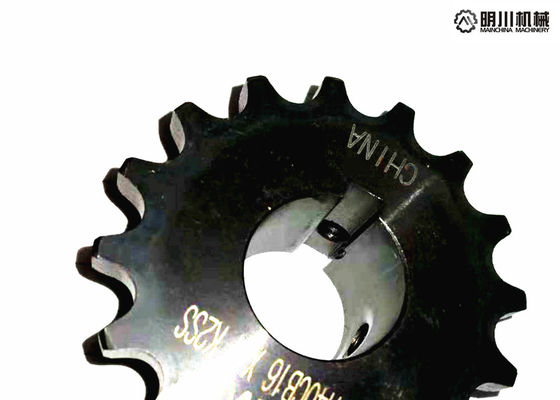 High Precision C45 Steel Finished Bore Sprockets Blacken Surface Finish