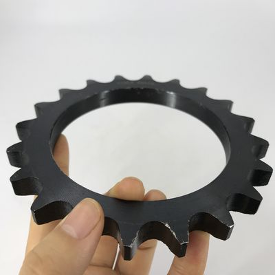 Black color wheel with sprocket , 45C chain wheel sprocket Simplex Row