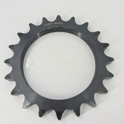 Black color wheel with sprocket , 45C chain wheel sprocket Simplex Row