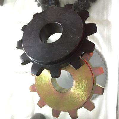 Non Standard 45C C Type Double Pitch Sprocket Yellow Zincing Surface Finish