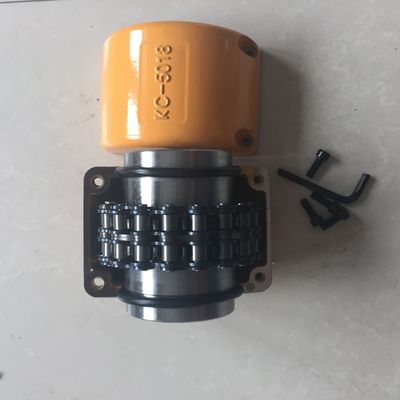 Standard 45C 5018 Roller Chain And Sprocket Coupling Yellow Galvanized Surface