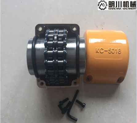 Standard 45C 5018 Roller Chain And Sprocket Coupling Yellow Galvanized Surface