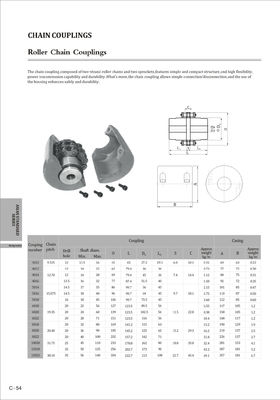 6022 Browning Chain Coupling , Chain Shaft Coupling 19.05 Chain Pitch