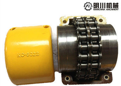 45C Material Flexible Shaft Coupling , Chain Link Coupler With Two Sprockets