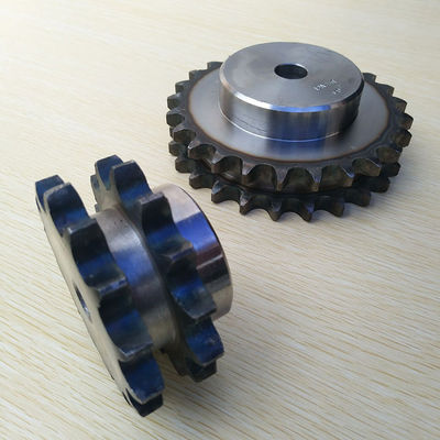 industrial double chain sprocket nature color all kinds of double row sprockets