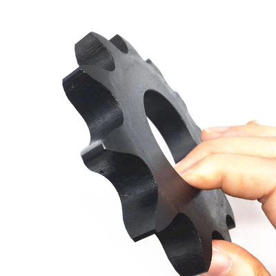 Black Oxied Roller Chain Sprocket C45 Material Durable Bad Condition Resistance
