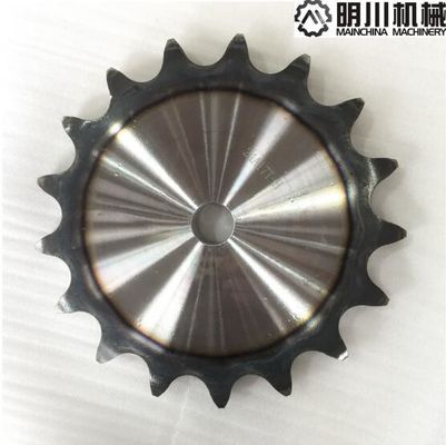 Hardened Teeth Plate Wheel Sprockets / Chain Idler Sprocket 40 - 55HRC 45C Steel 24A17