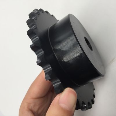 DIN Black Oxide 08B27T Conveyor Chain Sprocket C45 Material High Strength