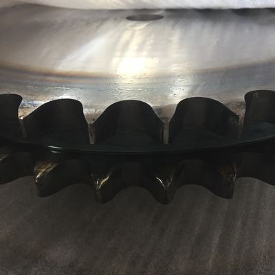 Double chain sprocket 100-2B42T with hardened teeth duplex sprocket